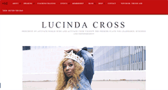 Desktop Screenshot of lucindacross.com